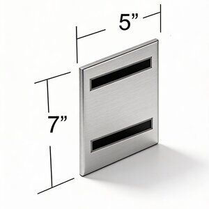 10 - Frames Azar Displays 129927 5 x 7 Vertical U-Frame with Magnetic Strips